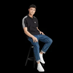 Essentials Piqué Emroidered Small Logo 3-Stripes, pikétröja, herr - T-Shirts & Pikéer - Essentials Piqué Emroidered Small Logo 3-Stripes, pikétröja, herr