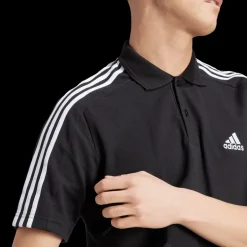 Essentials Piqué Emroidered Small Logo 3-Stripes, pikétröja, herr - T-Shirts & Pikéer - Essentials Piqué Emroidered Small Logo 3-Stripes, pikétröja, herr