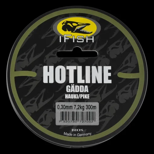 Hot Line, Gädda 200m 0,35mm - Fiskelina- & Tafs - Hot Line, Gädda 200m 0,35mm