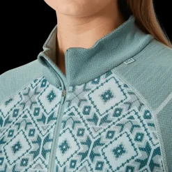 LIFA Merino Midweight Graphic 1/2 Zip, ulltröja, dam - Överdelar Ull Dam - LIFA Merino Midweight Graphic 1/2 Zip, ulltröja, dam