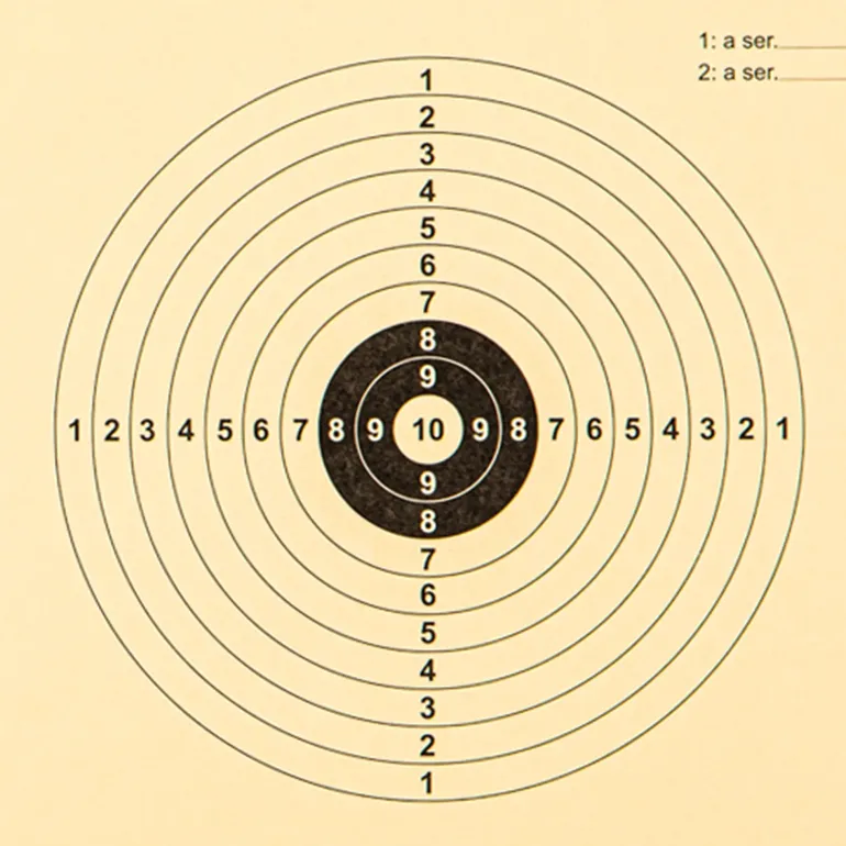Luftgevärskiva svart - Målmateriell - Luftgevärskiva svart