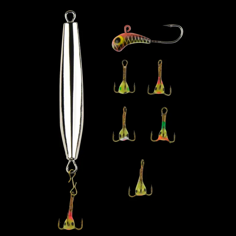 Perch L icefishing lure pack, drag för isfiske efter abborre - Pimpeldrag - Perch L icefishing lure pack, drag för isfiske efter abborre