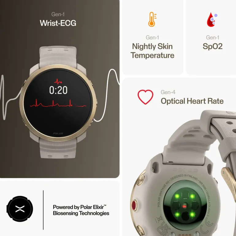 Polar Vantage M3 S-L, smartklocka - Pulsklocka - Polar Vantage M3 S-L, smartklocka