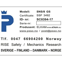 PSSO SNS/8 GSE, vapenskåp - Vapenskåp - PSSO SNS/8 GSE, vapenskåp