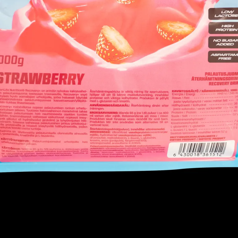 Recovery+, återhämtningsdryck - Proteiner - Recovery+, återhämtningsdryck