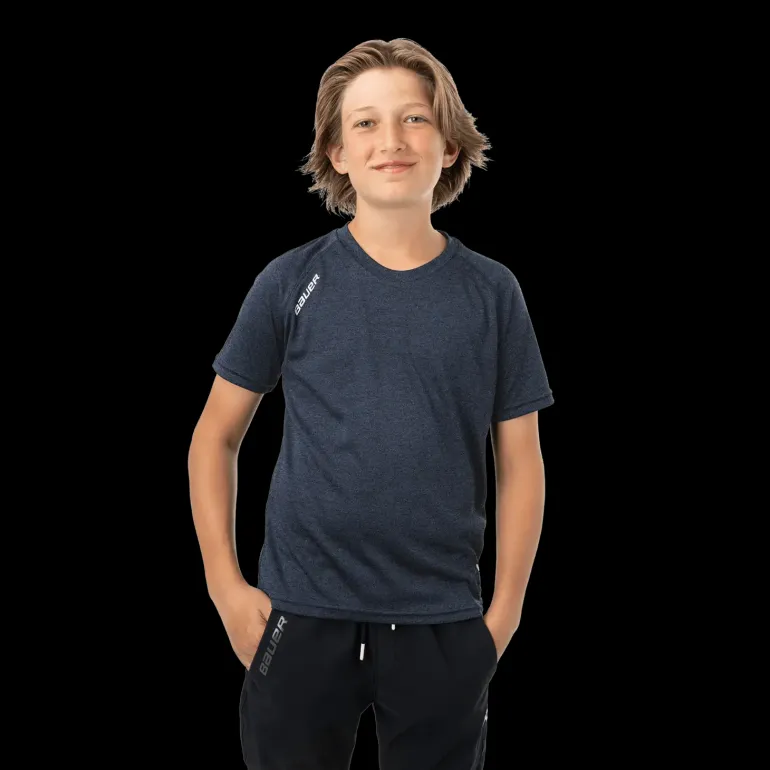 S24 Bauer Team Short Sleeve Tech Tee 24/25, träningströja, barn - T-Shirts & Shorts - S24 Bauer Team Short Sleeve Tech Tee 24/25, träningströja, barn
