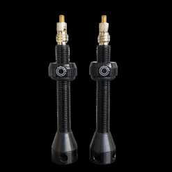 Tubeless Ventil 50mm PAR Black, Presta, alu, 12gr (par), prestaventil, slanglöst däck - Tillbehör till hjul, däck & slang - Tubeless Ventil 50mm PAR Black, Presta, alu, 12gr (par), prestaventil, slanglöst däck